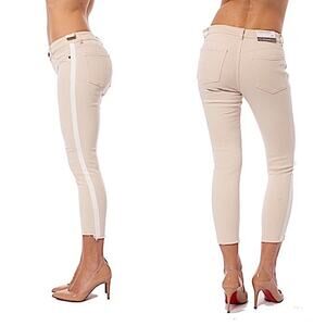 DL1961 Florence Cropped Sheridan Tuxedo Jeans Mid Rise Instasculpt